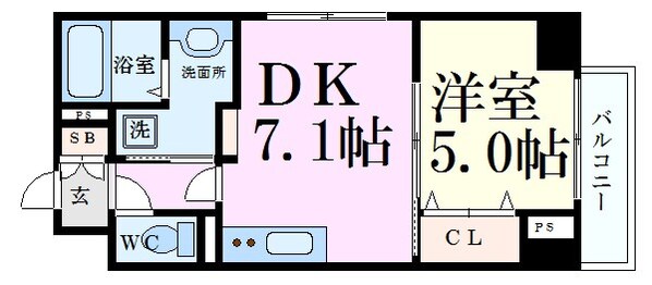 ジュネス北野の物件間取画像